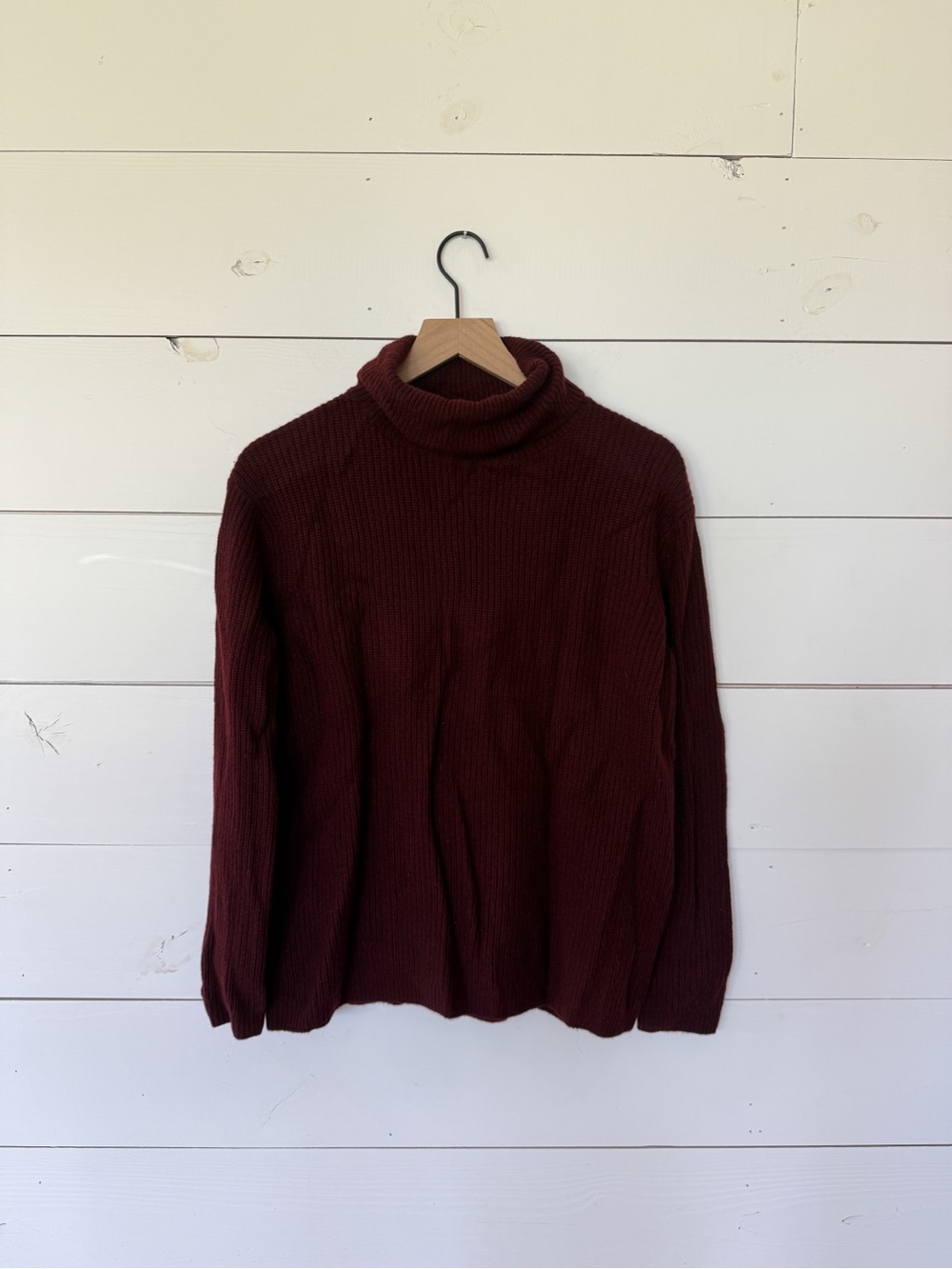 Quince Burgundy Cashmere Sweater